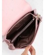 Color Block Flapped Practical Chic Daily Handbag