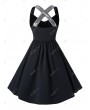 Plus Size Sequins Criss Cross Semi Formal Dress - 4x