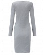 Twist Front Knitted Dress - Xl