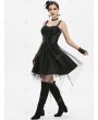 Tulle Overlay Lace Up Cami Party Dress - 2xl