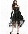 Lace Up Empire Waist Asymmetrical Dress - 3xl