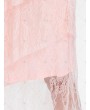 Cut Out Shoulder Midi Lace Dress - Xl
