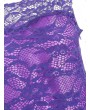 Sleeveless Lace Mini Flare Dress - L