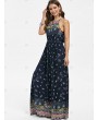 Bohemian Flower Sleeveless Dress - 2xl