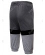 Color Block Splicing Sport Jogger Shorts - 2xl