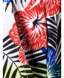 Flower Pattern Drawstring Board Shorts - Xs