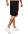 Color Block Striped Spliced Drawstring Sport Shorts - 2xl