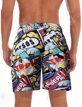 Graphic Printed Leisure Board Shorts - S