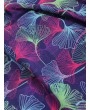 Colorful Digital Leaf Print Beach Romper - Xl