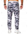 Camouflage Printed Zip Pocket Drawstring Pants - 2xl