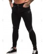 Solid Color Design Skintight Jeans - Xl