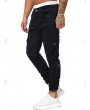 Pocket Decoration Drawstring Casual Jeans - 3xl