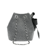 Ribbon Drawstring Mini Bucket Shoulder Bag
