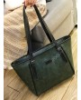 Double Buckle Classic Tote Bag